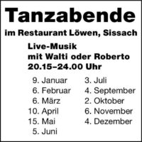 Inserat: Tanzabend