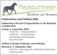 Inserat: Fohlenschau