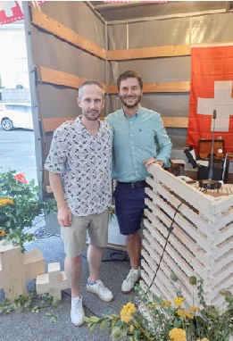 Michael Kumli (links) zusammen mit Dorian Wernli.
