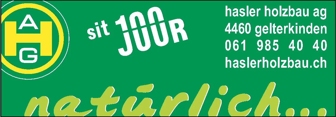 Grünes Logo mit den Buchstaben H A G und dem Schriftzug „sit 100 Joor“ sowie „natürlich...“